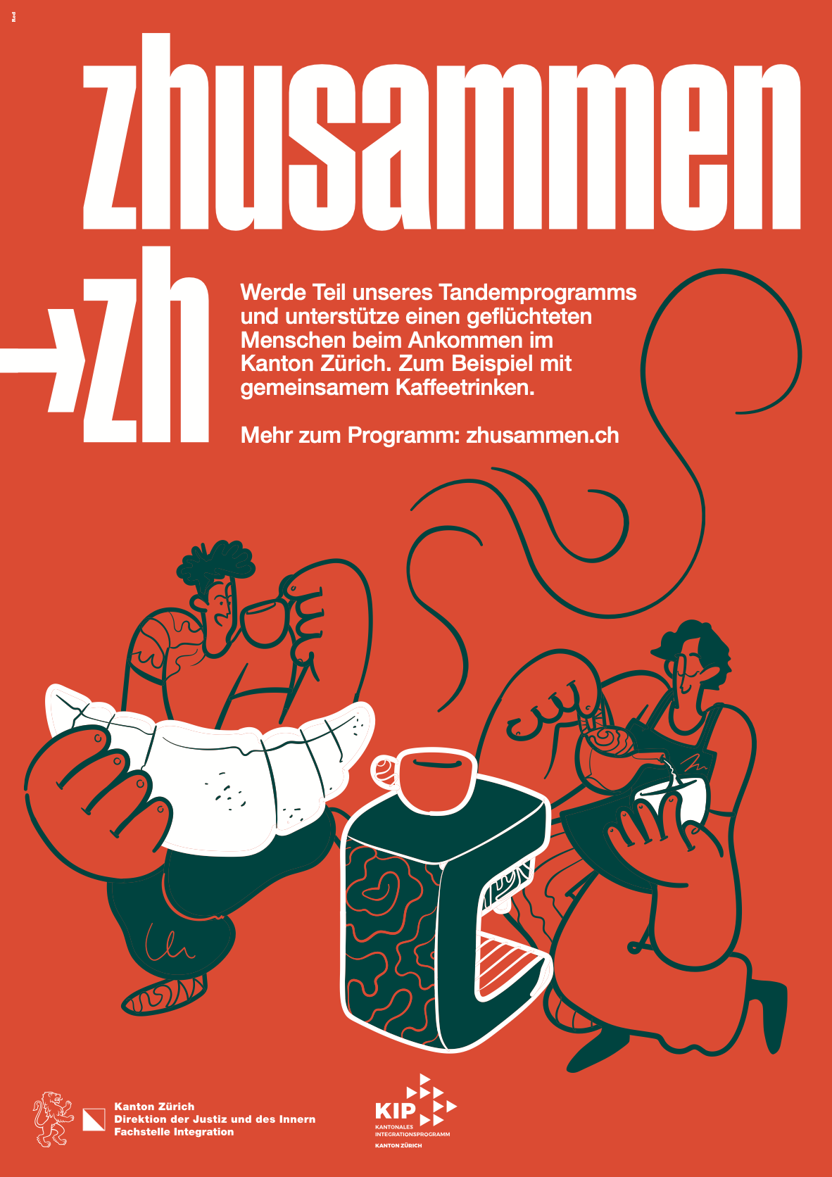 Rod-Kommunikation-Kanton-Zürich-Tandem-zhusammen-Kaffee